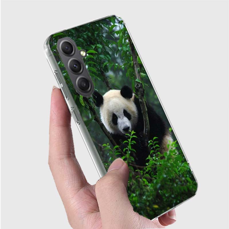 Panda Baby, Giant Panda Family Phone Case for Samsung A16 A26 A36 A56 A17 A37 A57 A07 A06 A02S A03 A04S A05S Galaxy Note 20 10 A