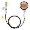 Digital Hydraulic Pressure Test Coupling Kit, 700 Bar Pressure Gauge Manometer Tester with 1 Gauge, 1 Test Coupling, 1 Quick-Release Coupler, and 1