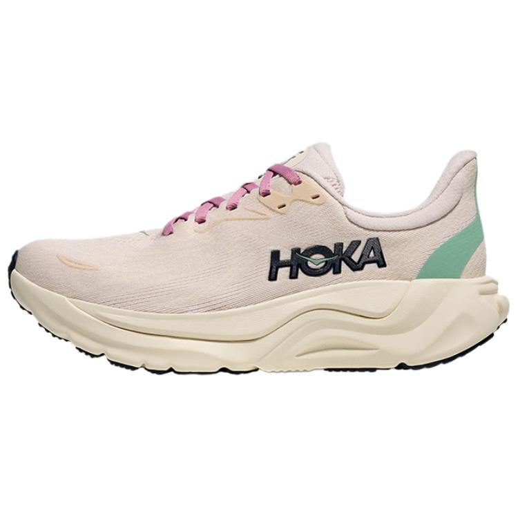 New HOKA ONE ONE Anti Slip Wear Resistant Low Top Running Shoes Women's Beige 1168691-RCRM