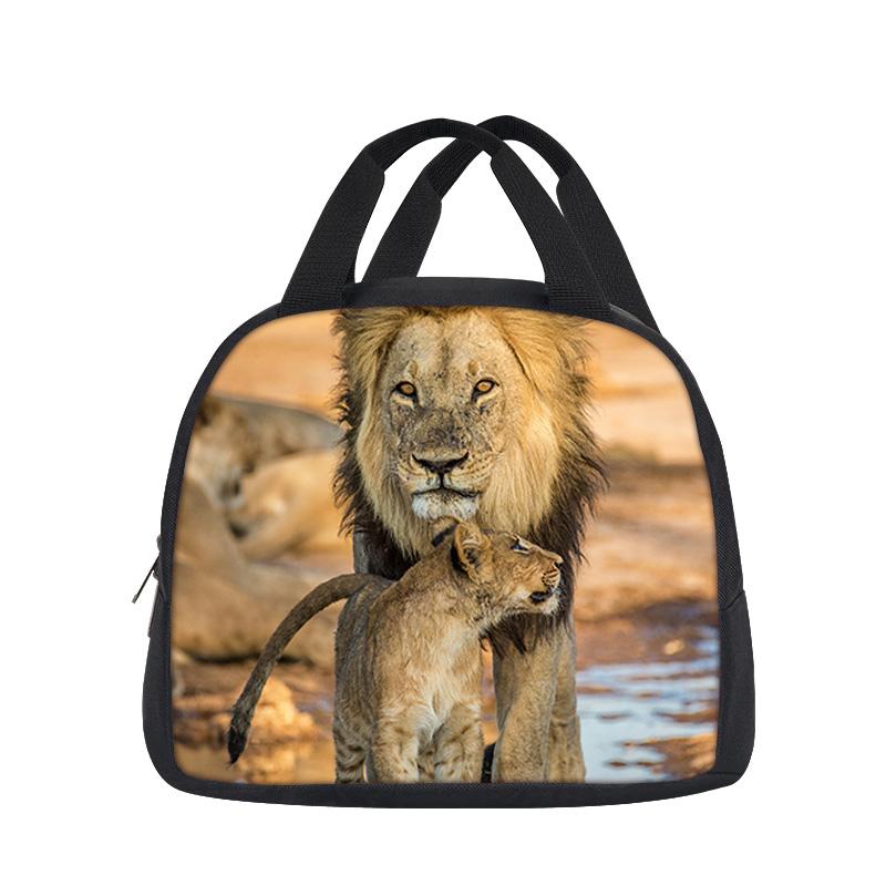 lion lunch bag versatile cartoon large capacity new item, best gift for boys and girls on school birthdays