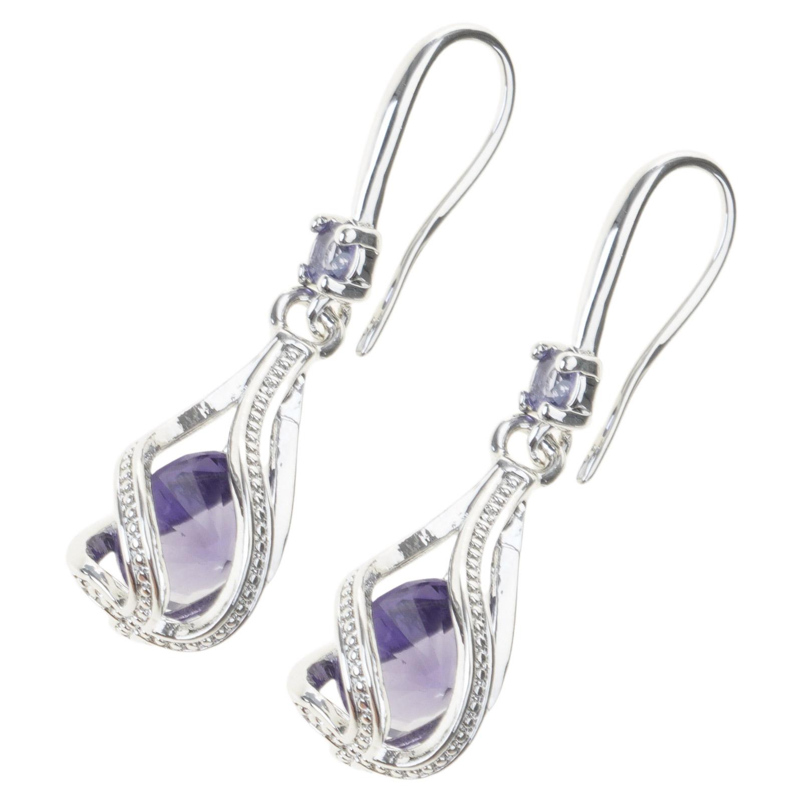 

Елегантні сережки-підвіски у вигляді краплі води, сережки для побачення, мідна текстура, ювелірні вироби для вух, чудові для повсякденних та офіційних заходів фіолетовий