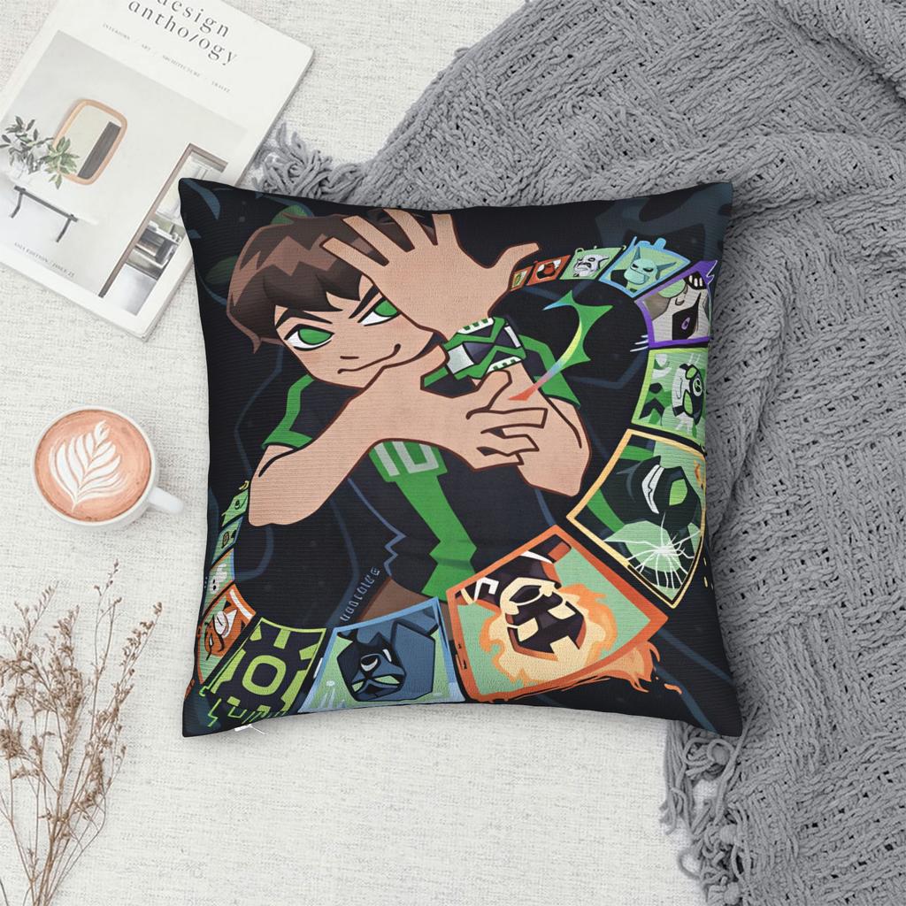 Pillow Case Ben 10 Cartoon Soft Pillow Cover For Living Room Chair Funny Pillowcases