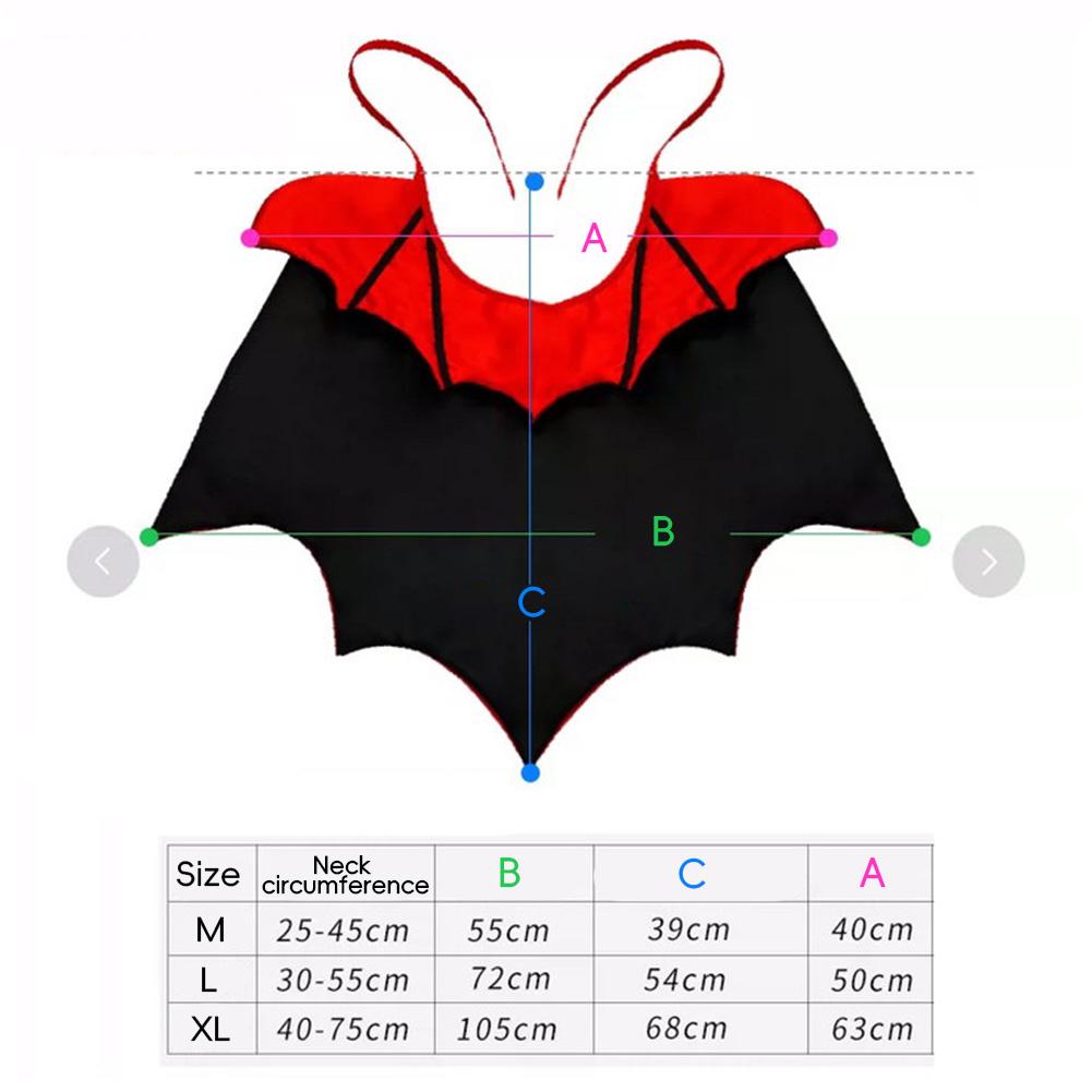 Cute Bat Cape for Dogs Cats Vampire Cape Cat Dog Costume Spooky Party Pet Cosplay Transform Outfit