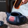 Yixing High-end Tea Pot Famous Handmade Purple Clay Teapot Raw Ore Azure Mud Home Kettle Chinese Tea Ceremony Collection 290ml