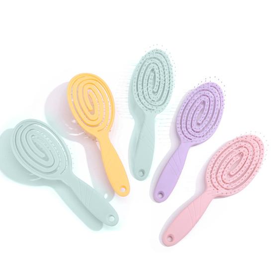 Vented Hair Brush Portable Anti-static Thin Thick Curly Long Wet Dry Hair Paddle Brush Women Girls Scalp Massage Hair Styling Detangling Comb