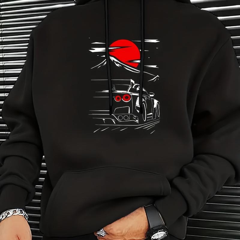 

Layering-Ready, Men s Hooded Sweatshirt, Ideal for Spring Autumn & Indoor Activities XXL чорний