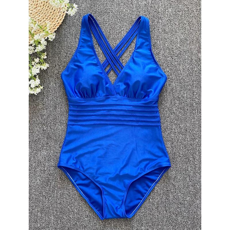 2025 Leopard Swimsuit One Piece Monokini Swimwear Women Backless Bathers Bathing Swim Suit Female Back Cross Beachwear Bodysuit