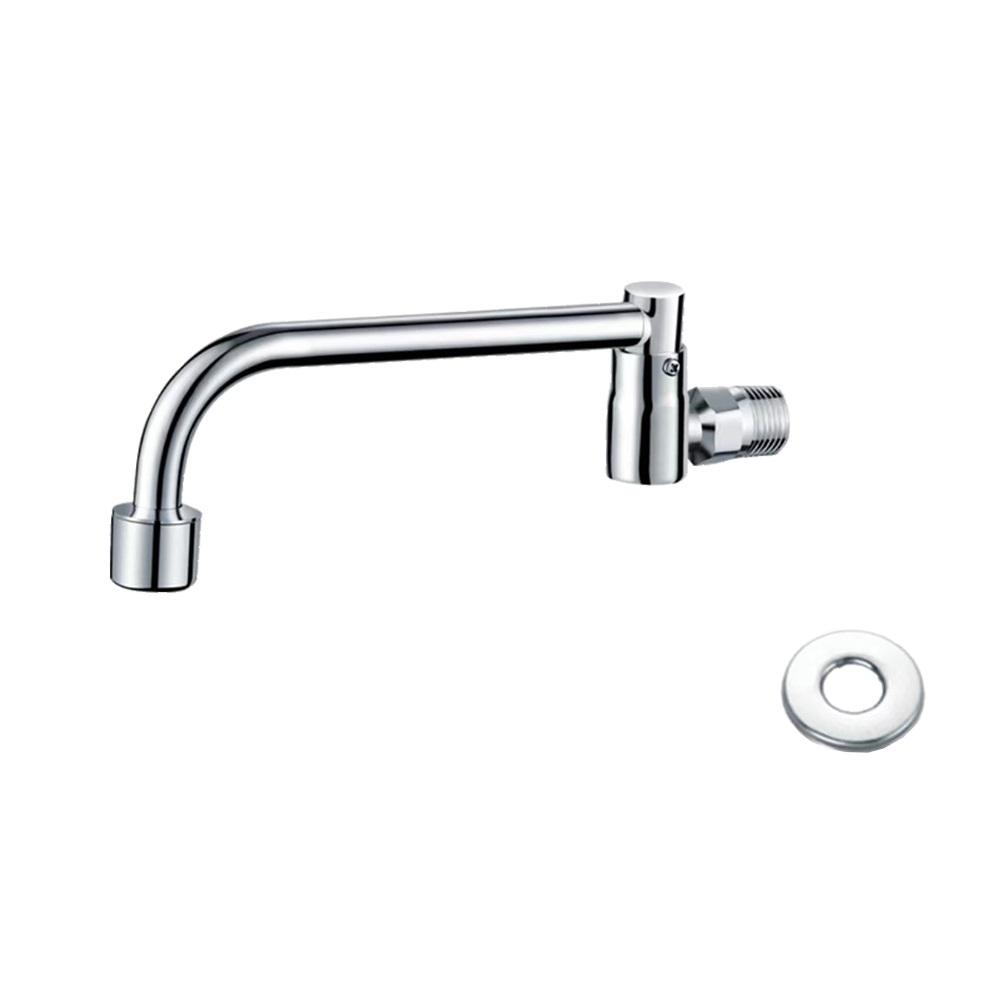 

Single Cold Wall Mounted Tap with Swinging Spout for Home and Commercial Use 20cm