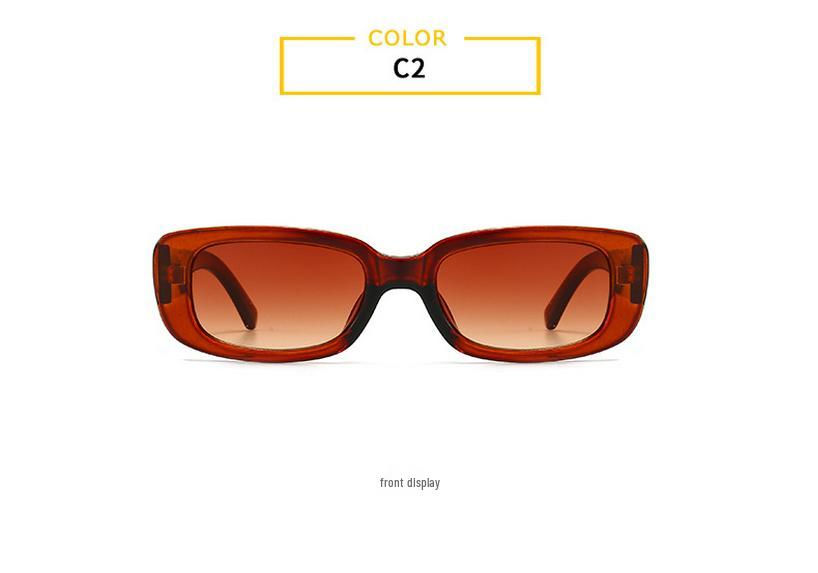 Retro Unisex Small Square Frame Sunglasses - European & American Style 95004