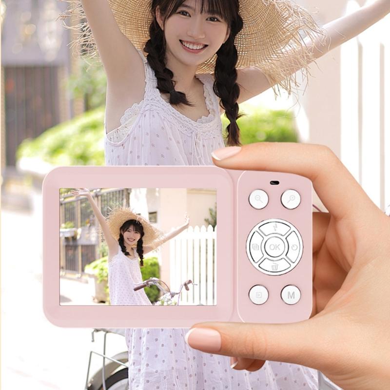 4K UHD 64MP Digital Camera Double Screen 18X Zooms Portable Camera for Students Travel Vloggings