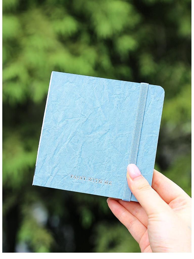 Cai Mo 300g Cotton Watercolor Sketchbook - Fine Grain, Thick, Blank Paper for Acrylics and Markers