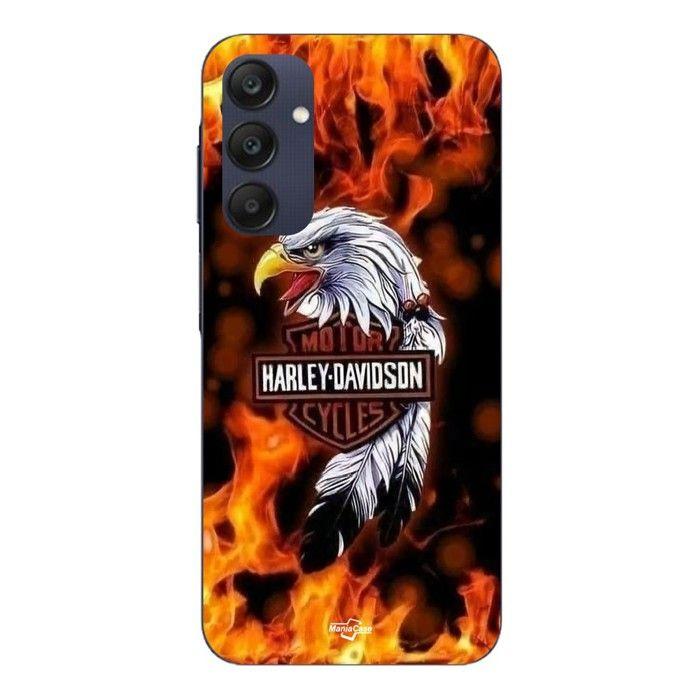 Coque Pour Samsung galaxy A25 Harley Davidson aigle feu Maniacase