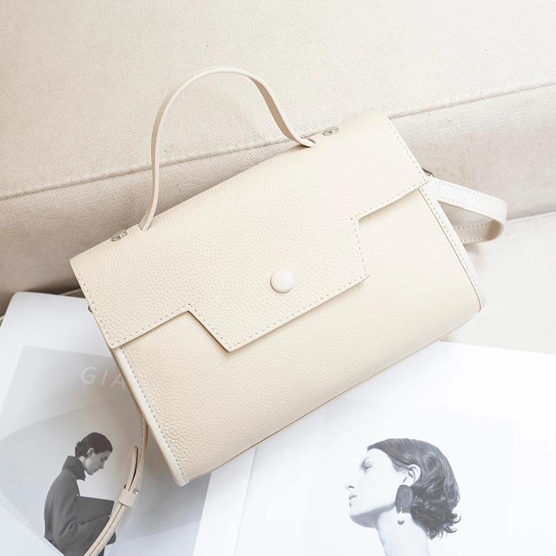 High-Quality Genuine Leather Handbag 2025 Autumn Winter New Single Shoulder Crossbody Bag Cowhide Stylish Fashion Women's Bag Trendy Small