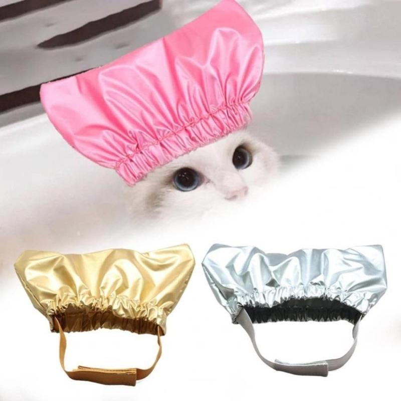 Cats Shower Hat Bathing Comfortable Ear Protecting Hat Pet Grooming Hat Cats Grooming Supply