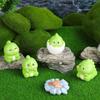 9Pcs/set Cartoon Mini Dinosaurs Animal Miniatures Resin Ornaments Micro Landscape Fairy Garden Dollhouse Decoration