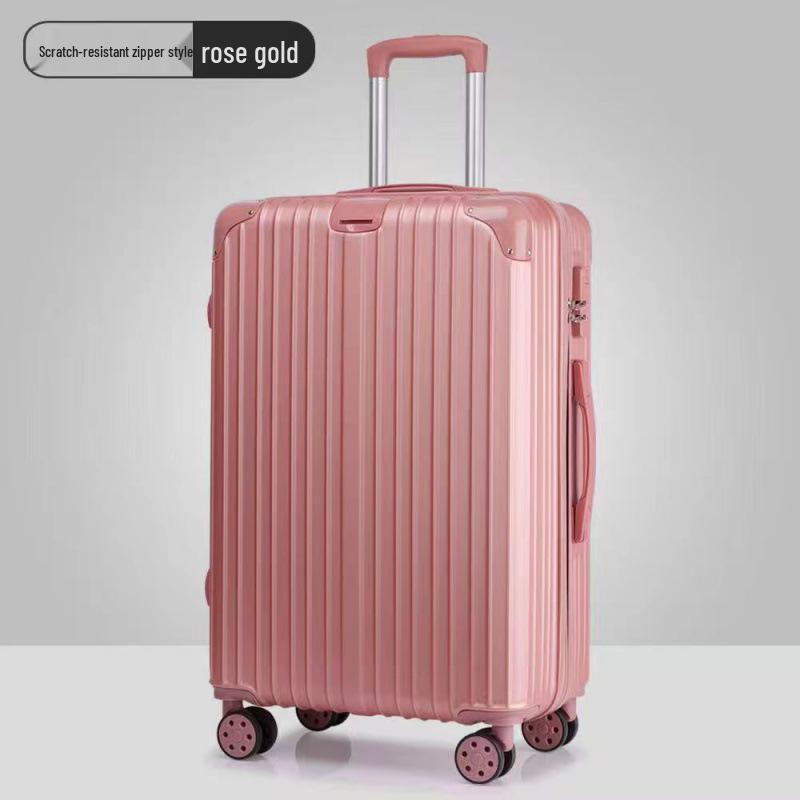 Unisex Fashion Suitcase with Combination Lock and Wheels - Cabin-Size Trolley Case for Students