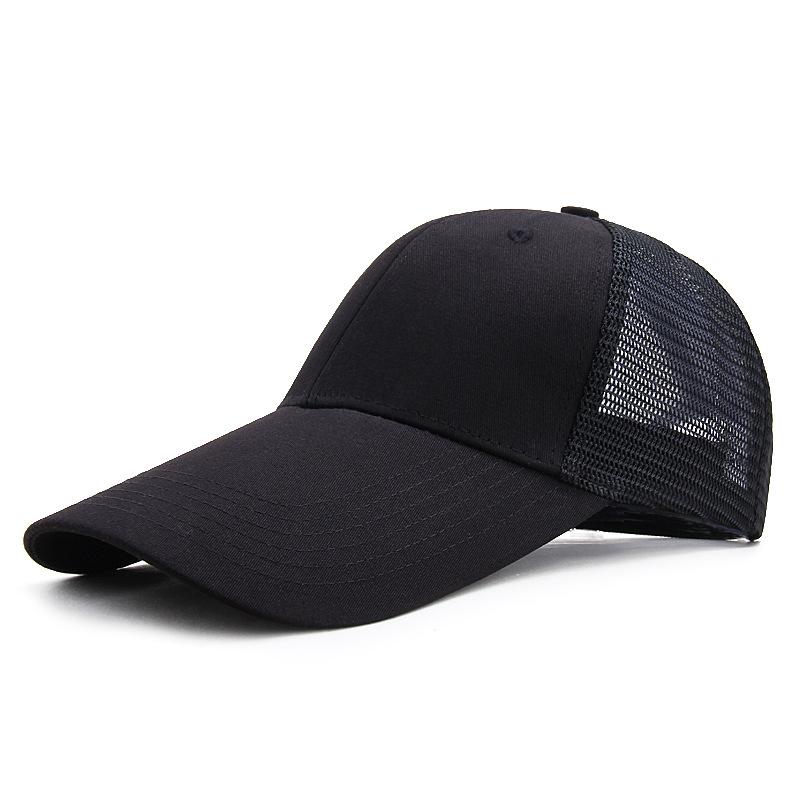 11cm Long Peak Sun Cap Lady Summer Sunshade Sport Hat Men Big Size Mesh Baseball Caps 55-60cm 60-65cm