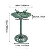 Weather Resistant Garden Bird Bath Large PP Basin Fountain Bird Feeder for Outdoor Patio Landscape