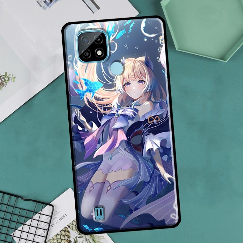 

Чехол Genshin Impact Sangonomiya Kokomi для Realme 9 Pro Plus 8 8i 9i C35 GT Neo 2, чехол для OnePlus 10 9 Pro Nord2 8T 9R 10R OnePlus 9