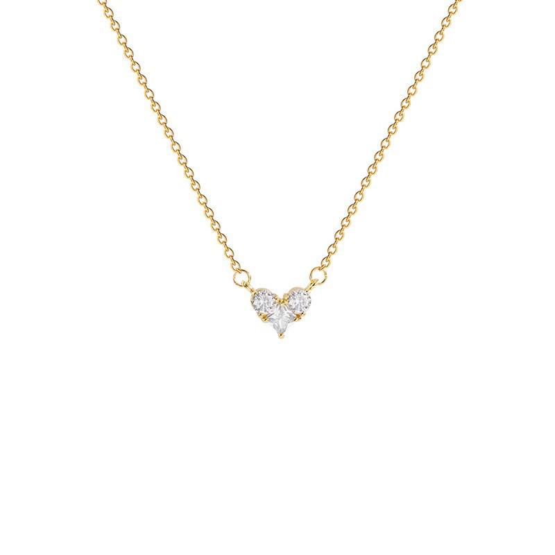 Exquisite Women's Titanium Heart Necklace - Non-Fading, Versatile Clavicle Chain