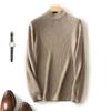 Semi-tall Collar Men's Sweater Thickened Warm Slim Bottoming Knit Sweater Long-sleeved Inner Sweater Autumn and Winter Business