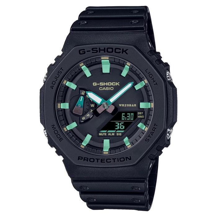 Casio G-Shock Watch GA-2100RC-1A Men s Black/Black/Green