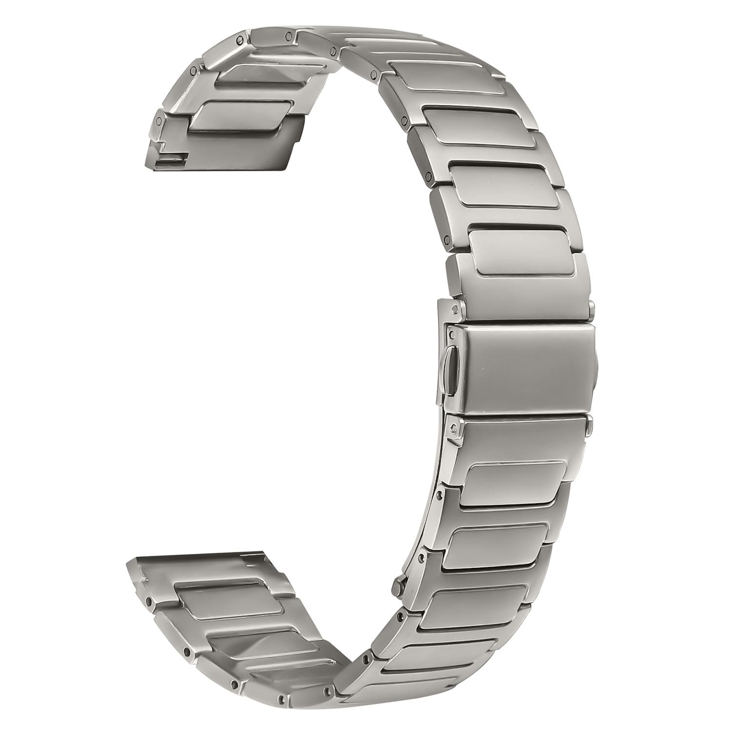 

For Huawei Watch GT 3 46mm Titanium Color Watch Band Adjustable Metal Watch Strap As shown A