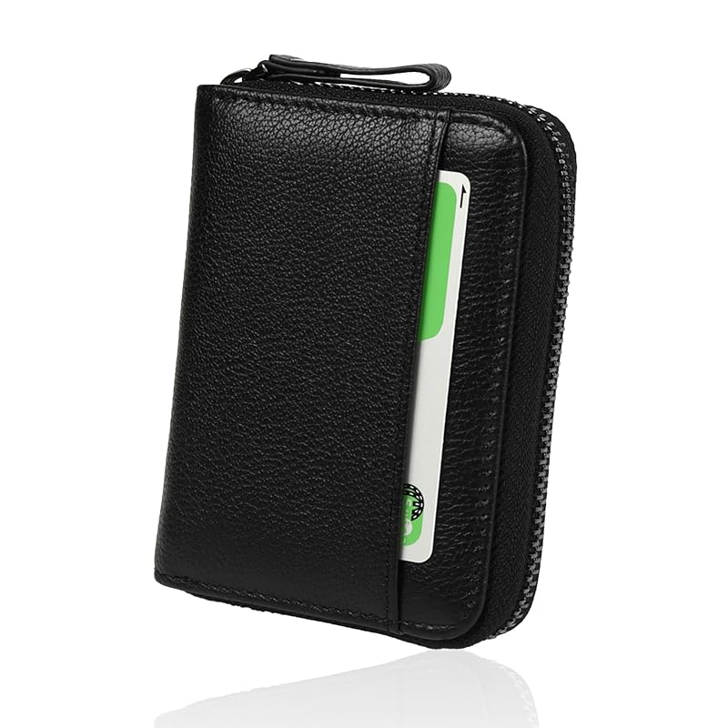 

LASIEM mini wallet wallet men s bifold compact genuine leather You can store bills without folding them. Bellows Skimming prevention card case coin