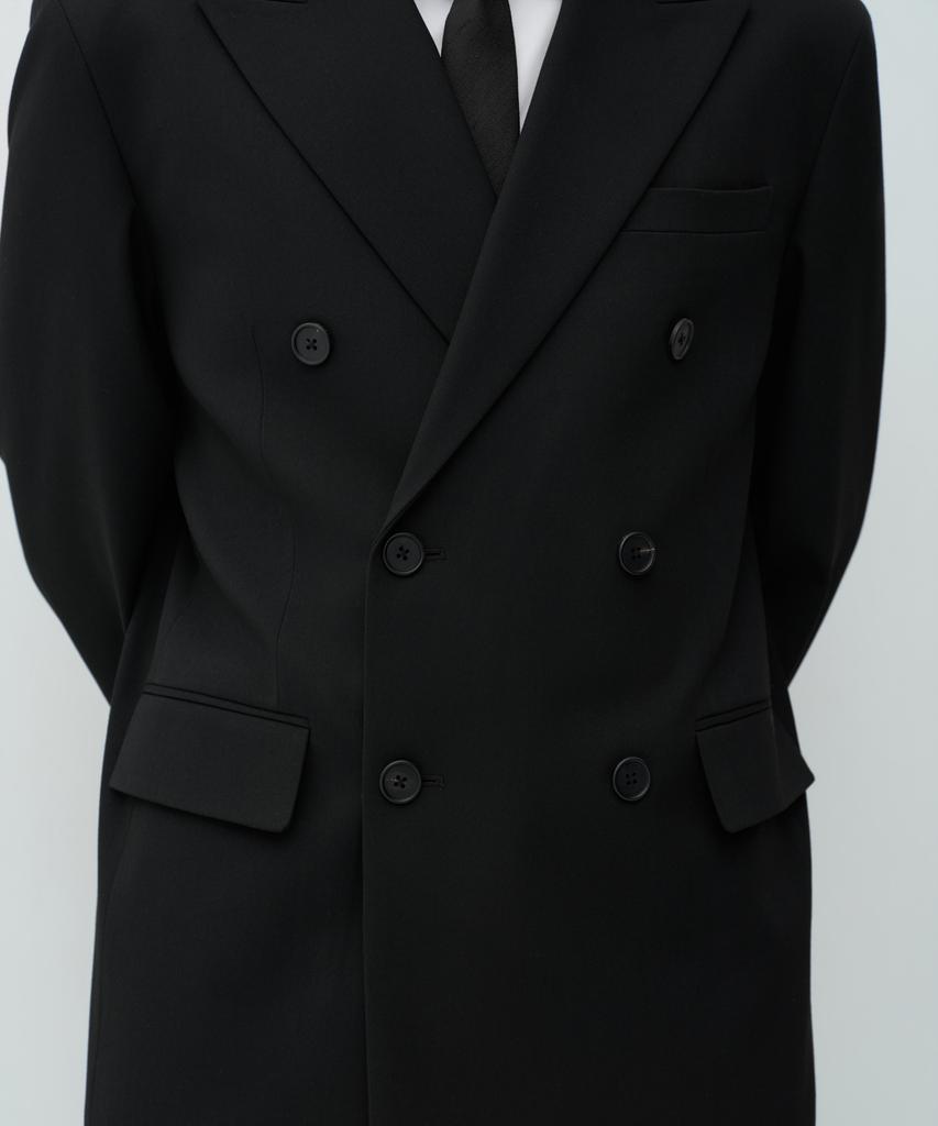 MUSINSA STANDARD Oversized Double-Breasted Blazer [Black]