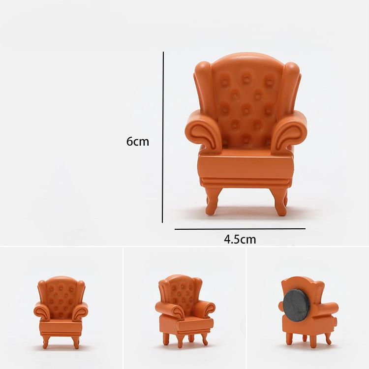 Simulation Sofa Resin Refrigerator Stickers Creative Magnetic Stickers 3D Cute Refrigerator Decoration Po Wall Gift