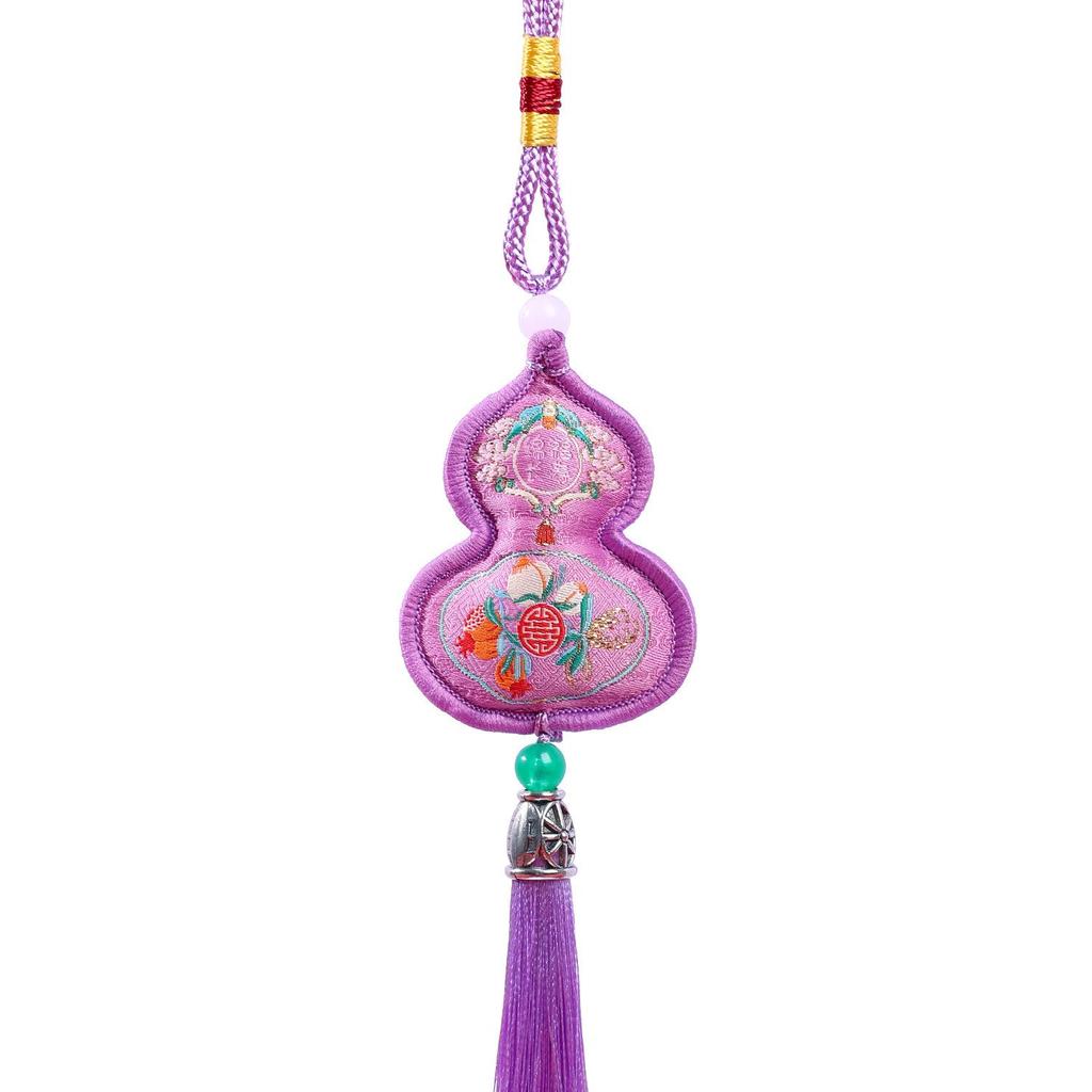 Dragon Boat Festival Gourd Pendant: Traditional Embroidered Sachet, Portable Ancient Style Scent Bag, Car Charm, Lucky Gift