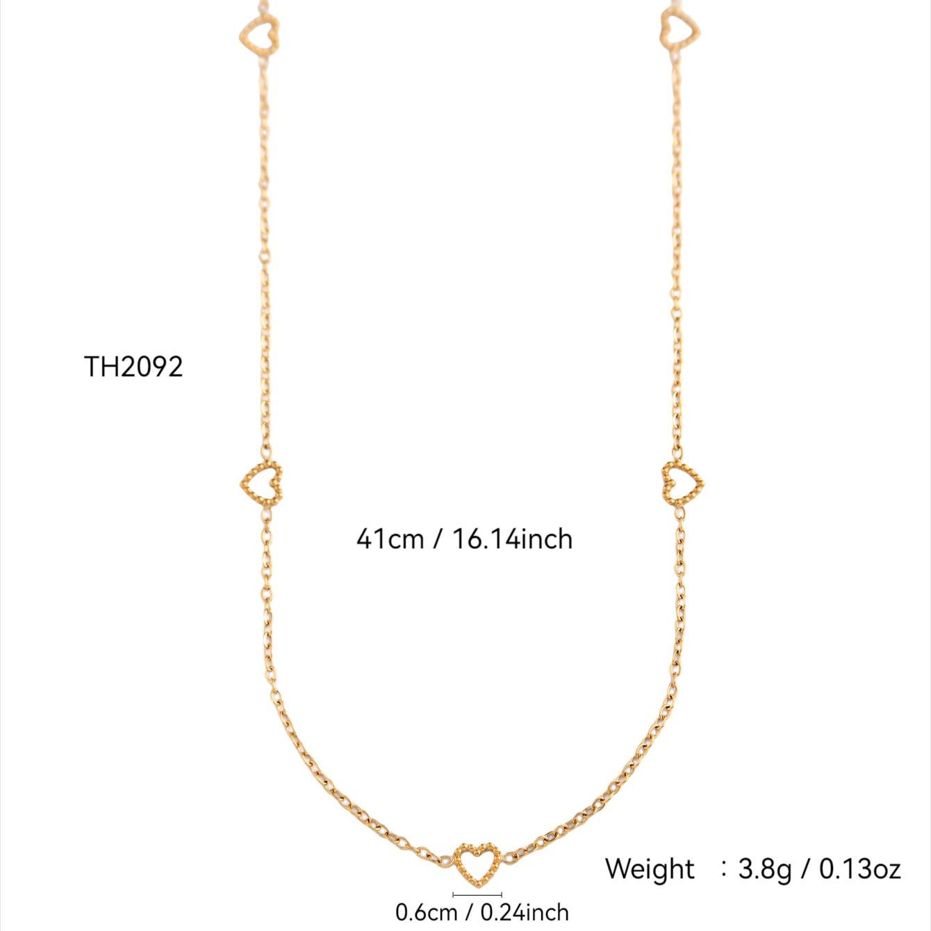 

Корейский Инс Стиль Мода Простой Элегантный Шарм Чувство Статусности Нержавеющая Сталь Покрытие Золотом 18 Карат Подвеска Пустое Сердце Женская