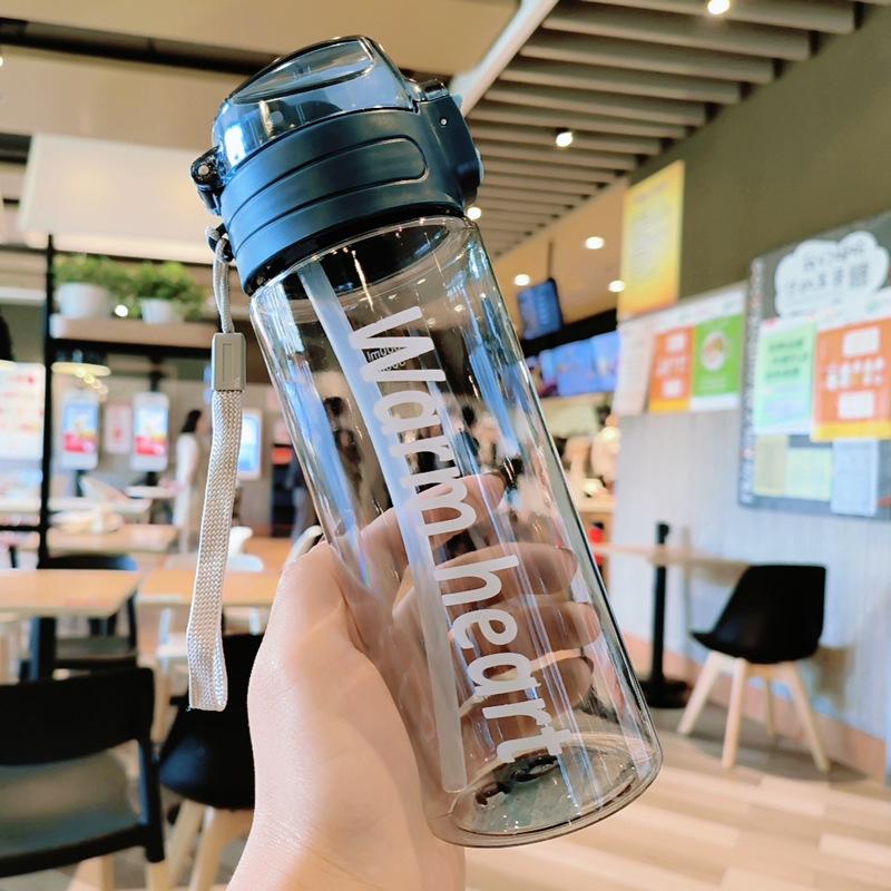 700ml Frosted Spray Water Cup Outdoor Use Active Kettle Water Bottle Anti-fall PP Cooling and Hydrating Outdoor Use Bicycle Water Bottle