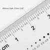 HARFINGTON Film Flexible Ruler 4 Inch 0.5mm Scale PET Plastic Folding Straight Ruler Calibration Soft Ruler Measuring Tool for Factory, Transparent