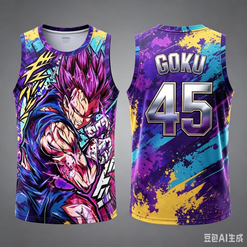 2026 New Dragon.Ball Vegeta Vest NO.23 24 77 11 45 1 2 34 Anime Adult Men's 3D Printed Special Basketball Jersey Vest Kids Y2k