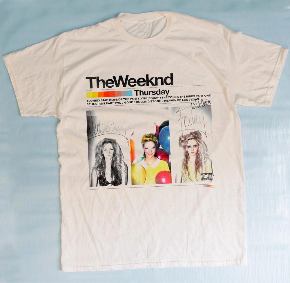 The Weeknd Четверг XO 90-е Белая футболка унисекс с коротким рукавом Размер S-5XL BT1385 Футболка унисекс XXXL