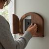 Rustic Style Solid Wood Switch Cover Self Adhesive Outlet Cover Switch Protector  Living Room