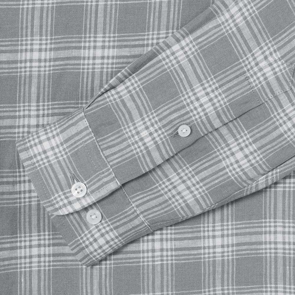 Lacoste Men's Linen Big Check Shirt CH739E-56G5HI