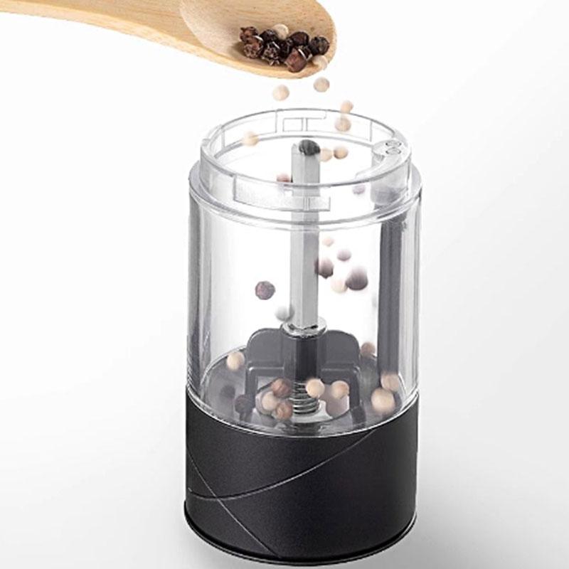 2025 NEW Electric Grinder Pepper Seasonings Spices Grain Mill Salt Shaker LED Light É Modes Kitchen Cooking Tool 1pc