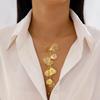 European and American Niche Ginkgo Biloba Leaf Fringed Necklace Sweet Cool Style Design Sense Light Luxury