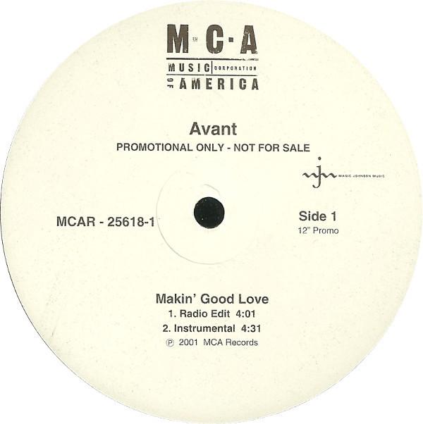 

12inch Record AVANT - Makin Good Love MCAR256181 MCA 2001 US Soul/Funk Used