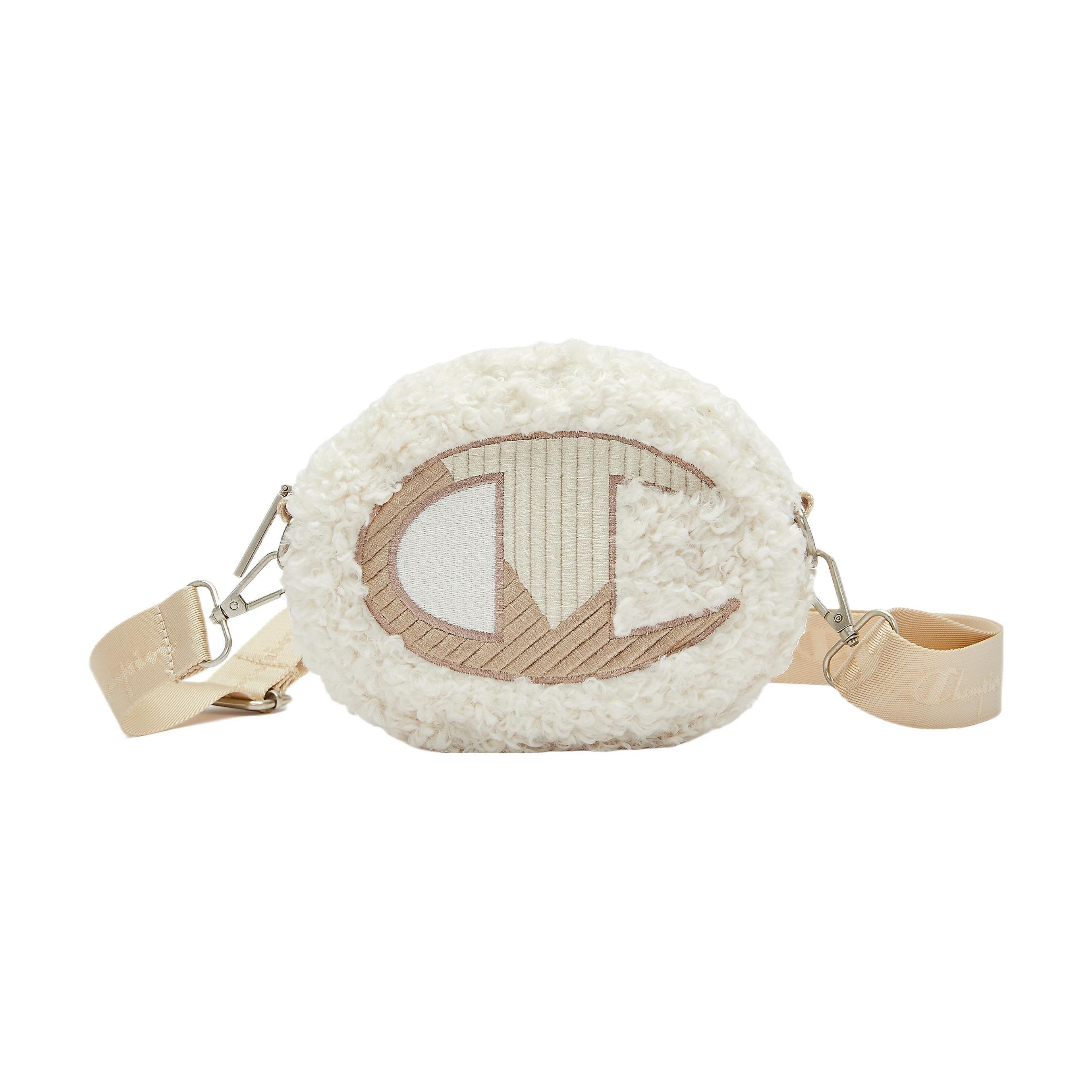 

Champion Furry Series Cute Big C-Logo Color Block Trendy Versatile Fabric Mini Shoulder Bag Round Crossbody Bag Unisex Bags U3DACPU22 Ecru