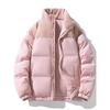 New Winter Couple's Jackets for Men and Women, Casual Windproof Fleece-Lined Thick Warm Stand-Collar Cotton Coats