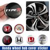 4pcs 56mm Car Wheel Center Hub Cap Badge Emblem Decal Wheel Sticker For Civic Accord Fit City Vezel CRV Odyssey Pilot Jazz