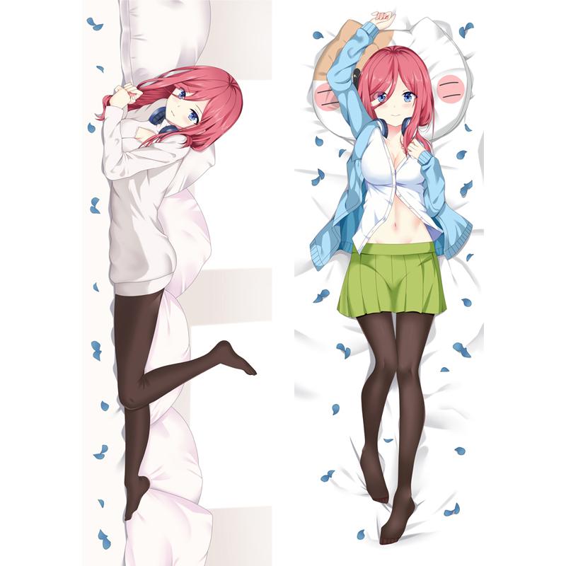 Federa Per Cuscino Body Pillow The Quintessential Quintuplets – Nakano Nino | Dakimakura Doppia Faccia In Tricot 2-way, Stampa HD, Varie Misure