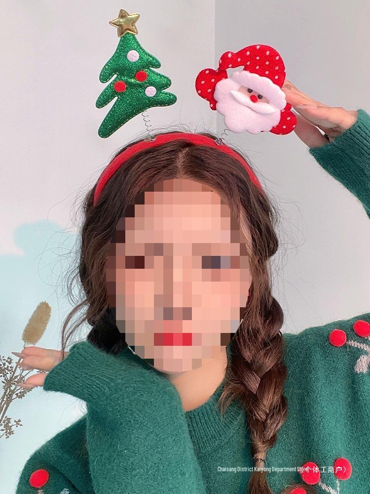 Mori Style Reindeer Antler Headband: Cute Christmas Hair Clip for Women & Kids