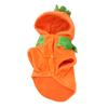 Halloween Pumpkin Dog Clothes Cute Warm Dog Costume for Medium Large Dogs Autumn Winter Orange XL