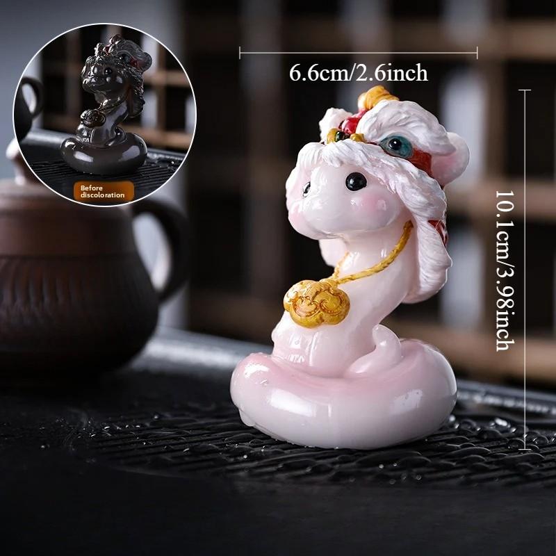 

Resin Tea Pet Creative Snake Color Changing Tea Play Home Tea Tray Accessories Desktop Decoration Craft Figurines