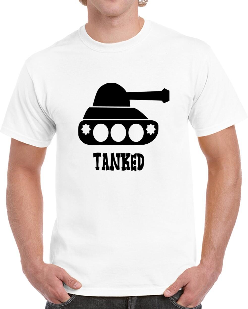 Tanked Funny Drinking T-Shirt Sarcastic Party Tee Amusing Partier Unisex TShirt XXL