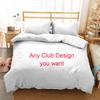 My Slogan Customized Duvet Cover Set EU Single Double King US Twin Full Queen Size  Bedclothes